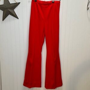Vintage High Rise Red Flared Pants Size Small